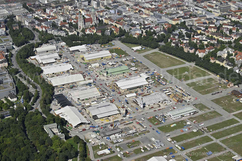 Luftaufnahme Theresienwiese in München | Oberbayern, Bayern