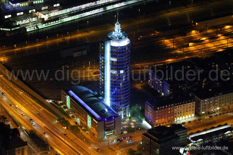 Luftaufnahme Turm in München | Oberbayern, Bayern