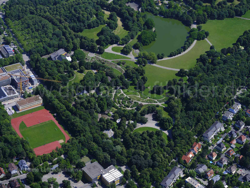 Luftaufnahme Westpark München in München | Oberbayern, Bayern
