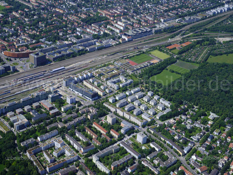 Luftaufnahme Wotanstraße in München | Oberbayern, Bayern