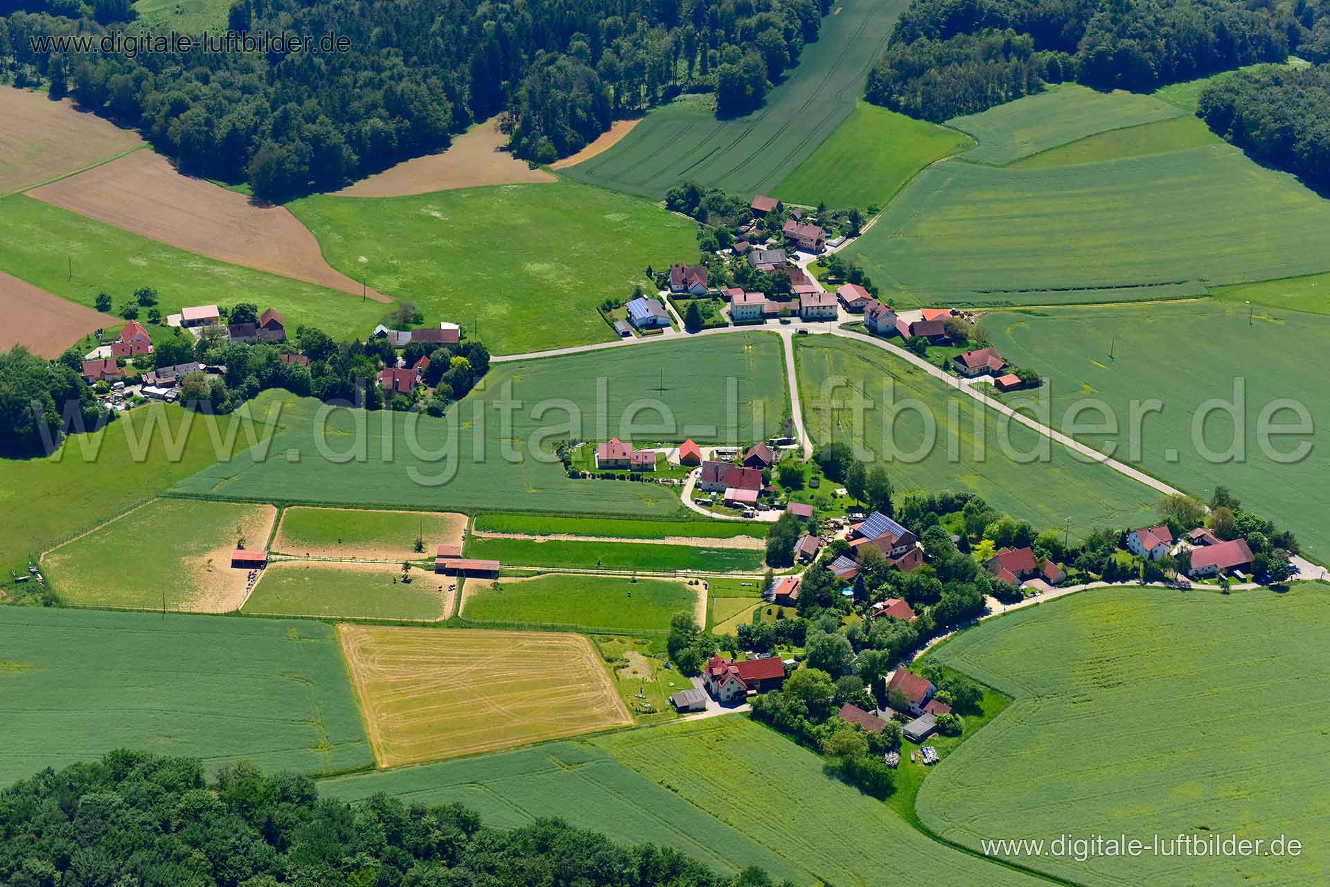 Luftaufnahme Brunn in Münchsried | Oberpfalz, Bayern