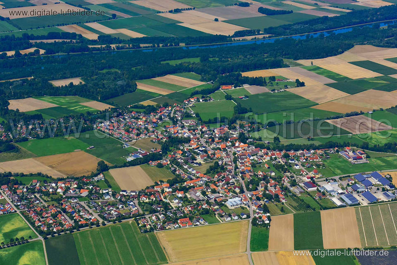 Luftaufnahme Münster (Lech) in Münster (Lech) | Schwaben, Bayern