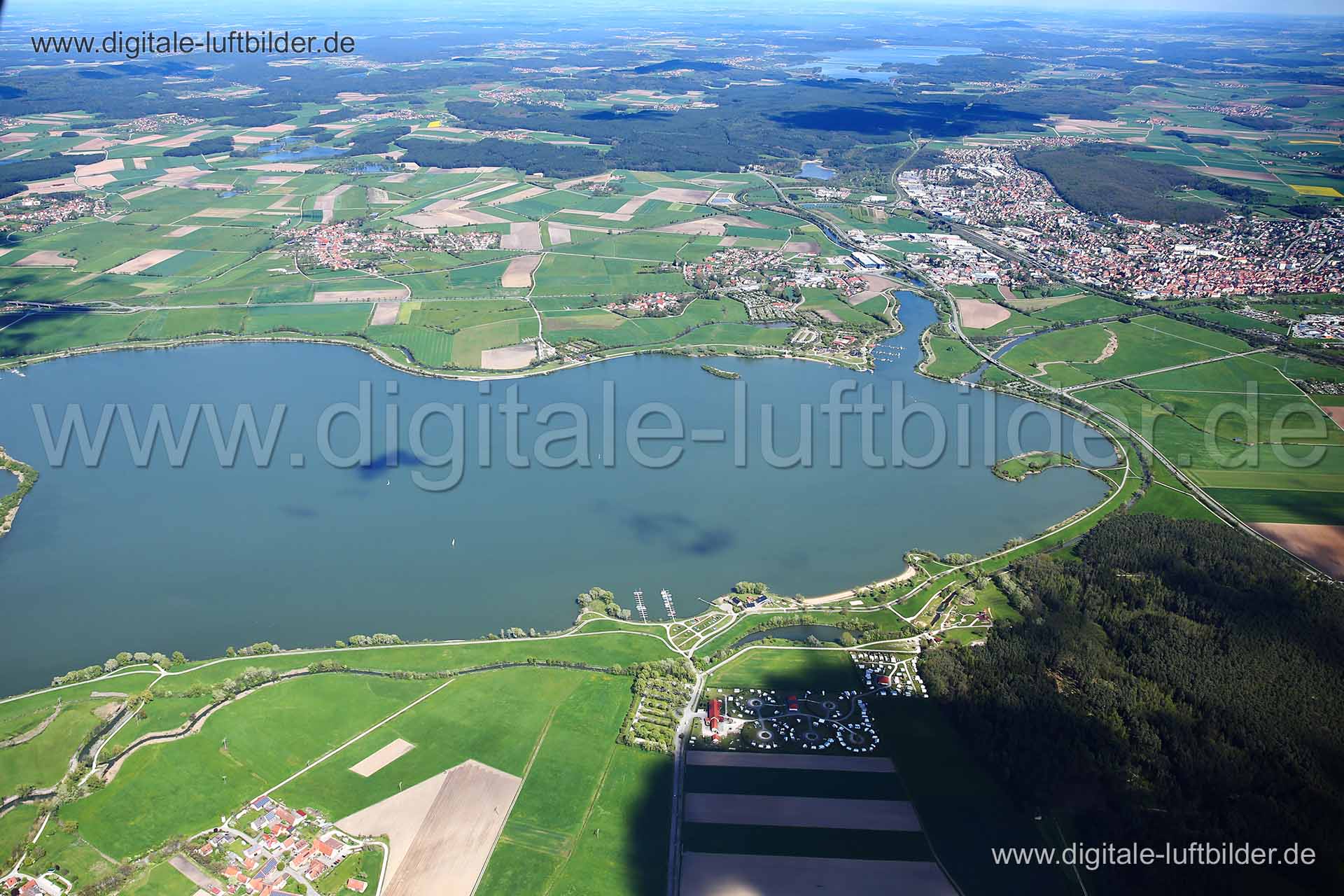 Luftaufnahme Altmühlsee in Muhr am See | Mittelfranken, Bayern
