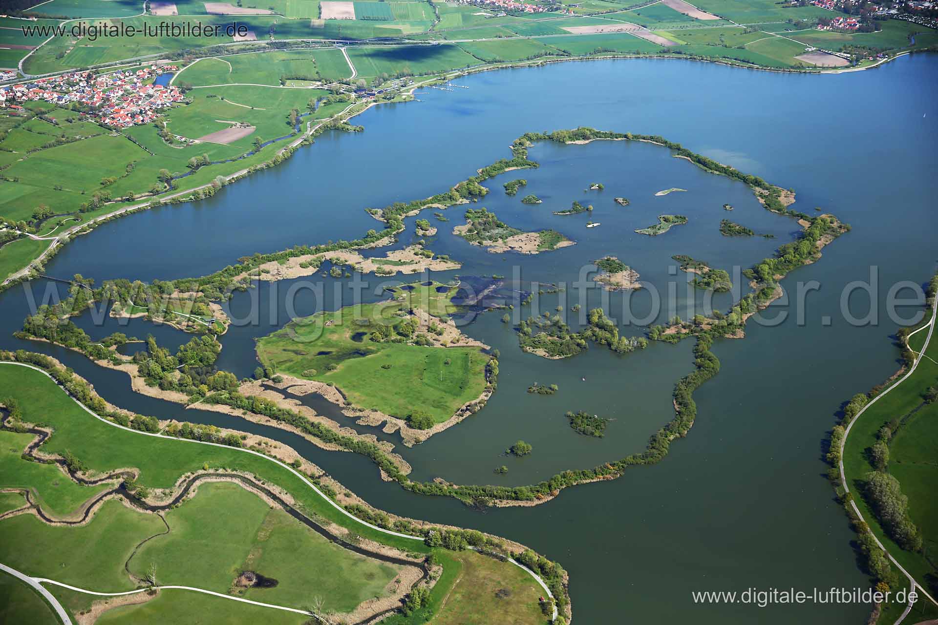 Luftaufnahme Altmühlsee in Muhr am See | Mittelfranken, Bayern