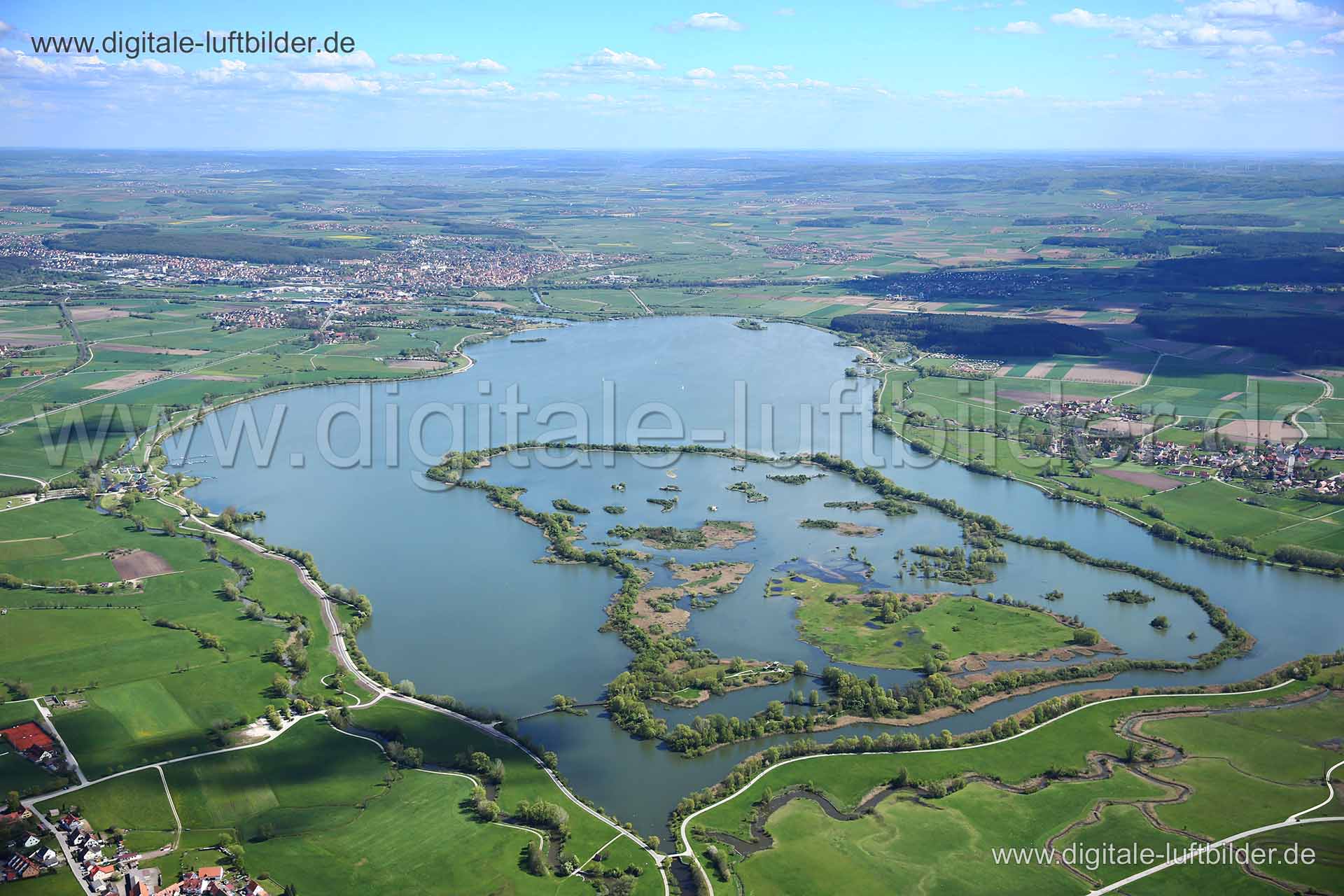 Luftaufnahme Altmühlsee in Muhr am See | Mittelfranken, Bayern