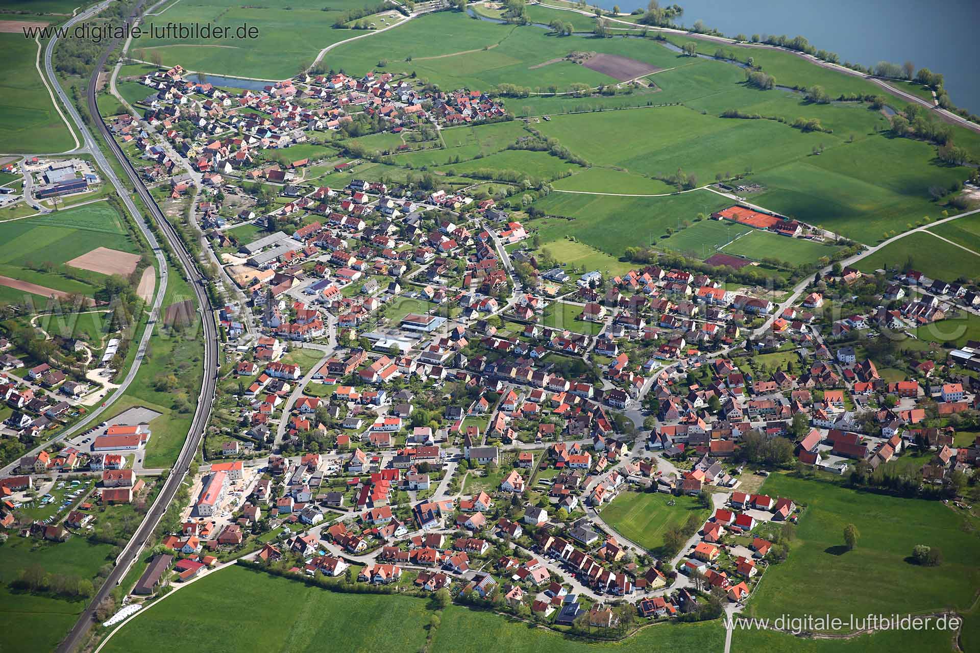 Luftaufnahme Altmühlsee in Muhr am See | Mittelfranken, Bayern