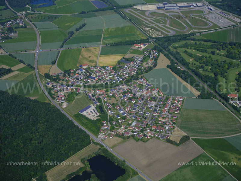 Luftaufnahme Bruck in Neuburg an der Donau | Oberbayern, Bayern