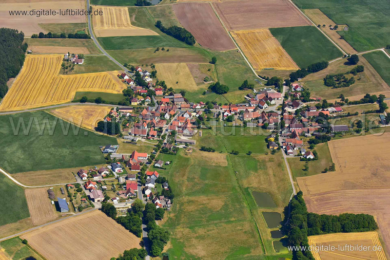 Luftaufnahme Hirschneuses in Neuhof an der Zenn | Mittelfranken, Bayern