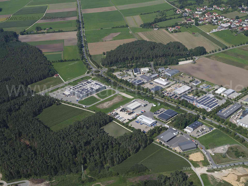 Luftaufnahme Gewerbegebiet Stauf-Süd in Neumarkt in der Oberpfalz | Oberpfalz, Bayern