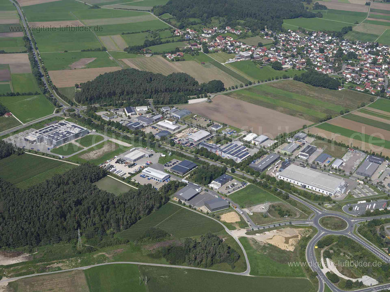 Luftaufnahme Gewerbegebiet Stauf-Süd in Neumarkt in der Oberpfalz | Oberpfalz, Bayern