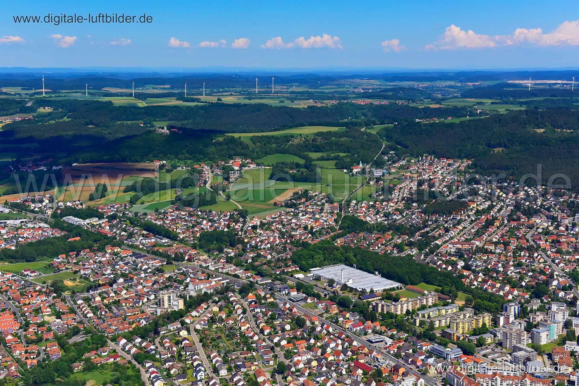 Luftaufnahme Neumarkt in der Oberpfalz in Neumarkt in der Oberpfalz | Oberpfalz, Bayern