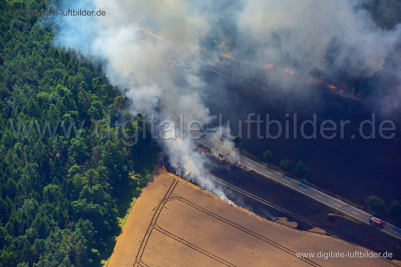 Luftaufnahme Brand bei Neustadt Aisch in Neustadt an der Aisch | Mittelfranken, Bayern