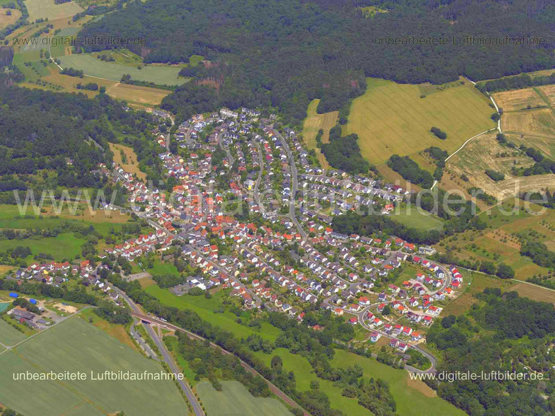 Luftaufnahme Niederjosbach in Niederjosbach | Darmstadt, Hessen