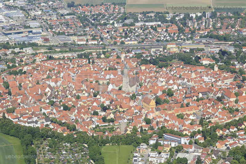 Luftaufnahme Nördlingen in Nördlingen | Schwaben, Bayern