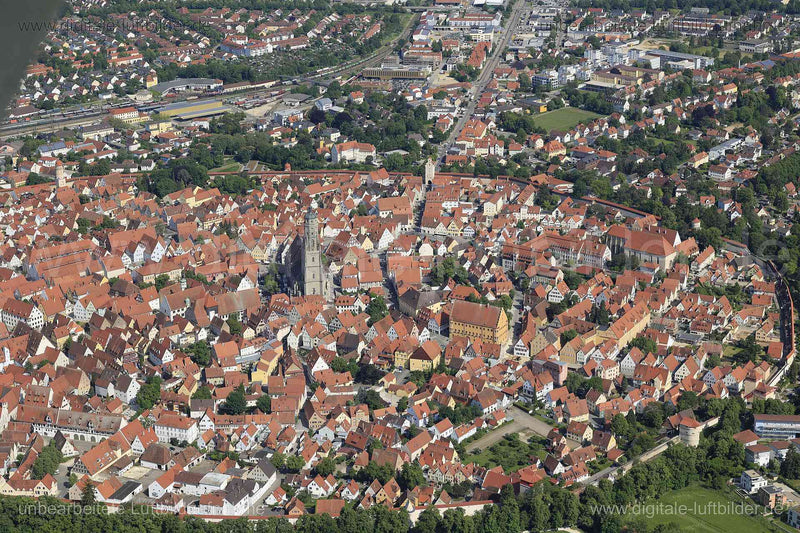 Luftaufnahme Nördlingen in Nördlingen | Schwaben, Bayern