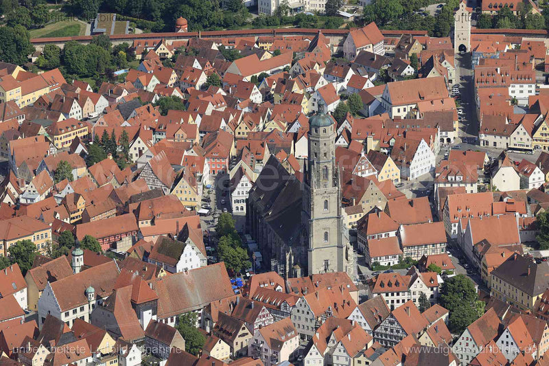 Luftaufnahme Nördlingen in Nördlingen | Schwaben, Bayern