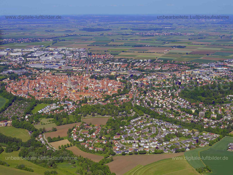 Luftaufnahme Nördlingen in Nördlingen | Schwaben, Bayern