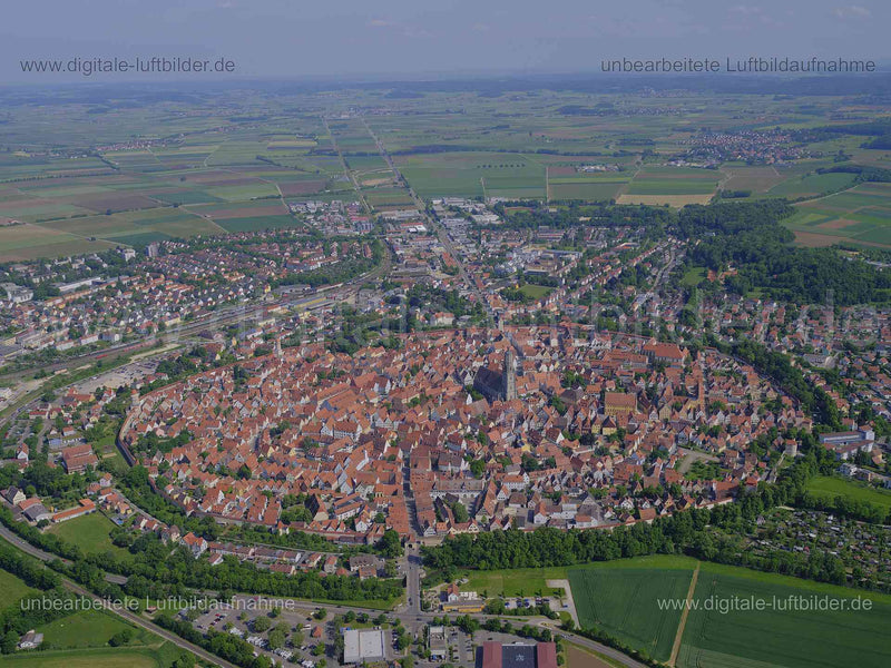 Luftaufnahme Nördlingen in Nördlingen | Schwaben, Bayern