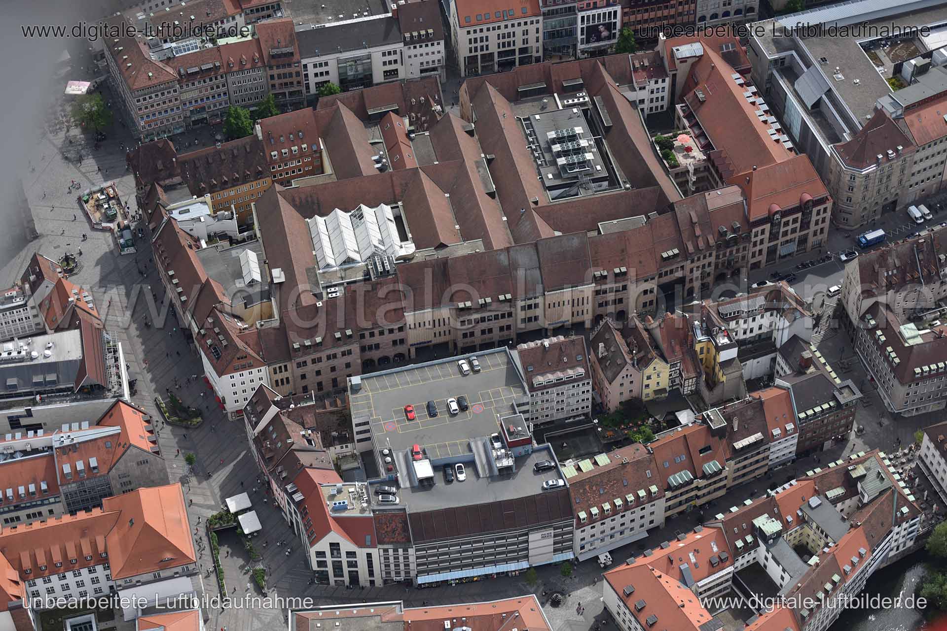 Luftaufnahme Adlerparkhaus in Nürnberg | Mittelfranken, Bayern