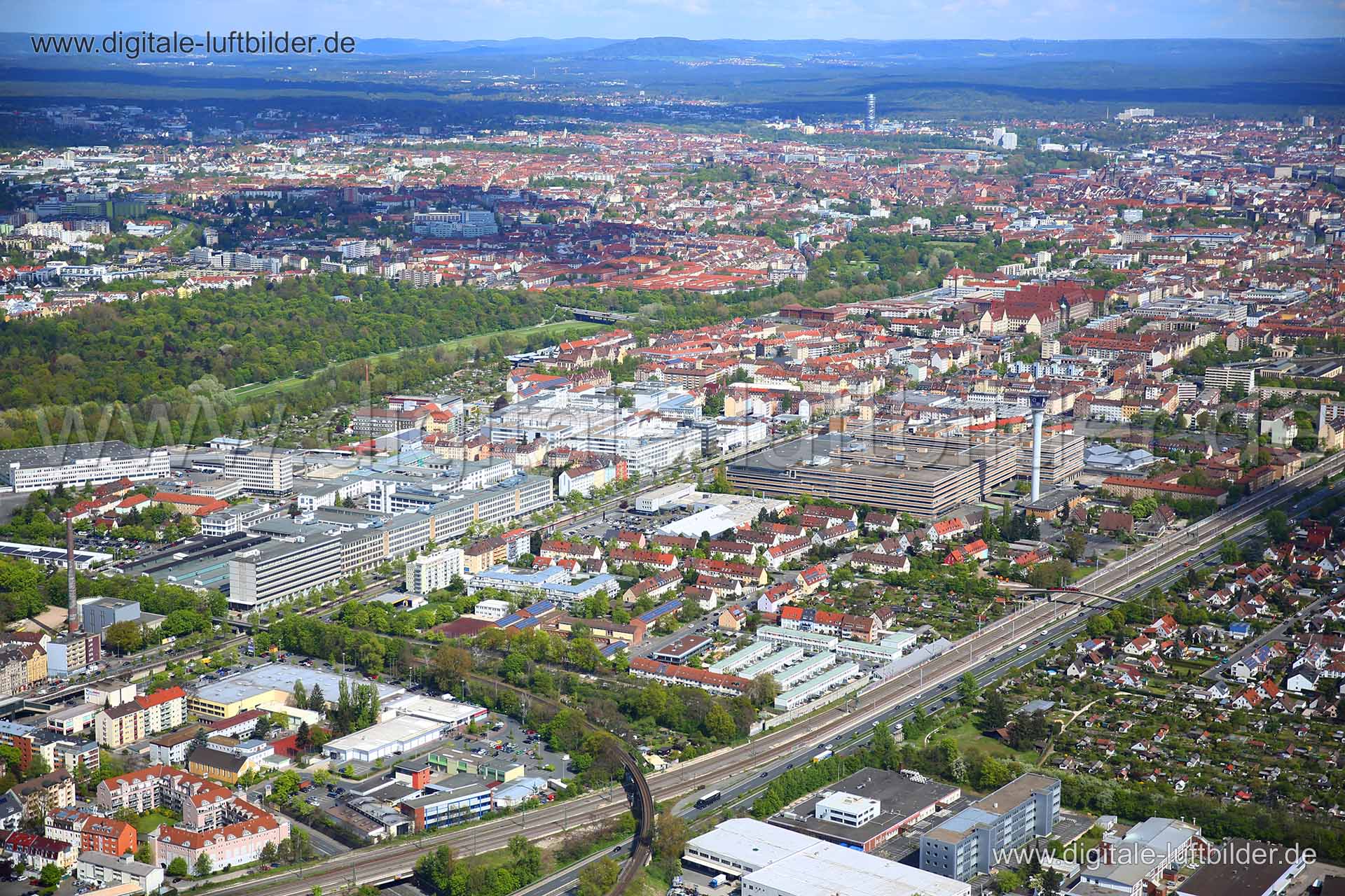 Luftaufnahme AEG Campus in Nürnberg | Mittelfranken, Bayern