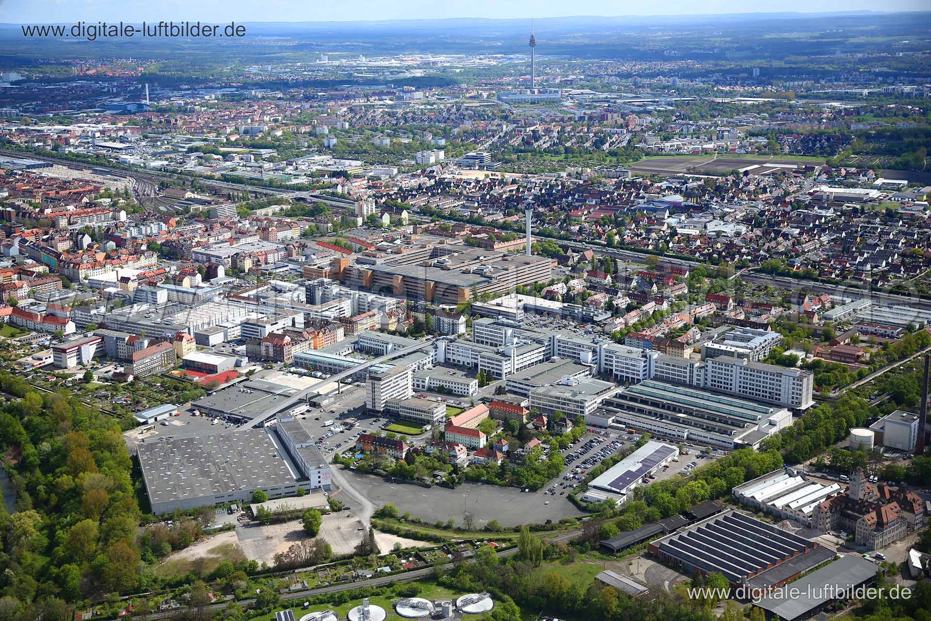 Luftaufnahme AEG Campus in Nürnberg | Mittelfranken, Bayern