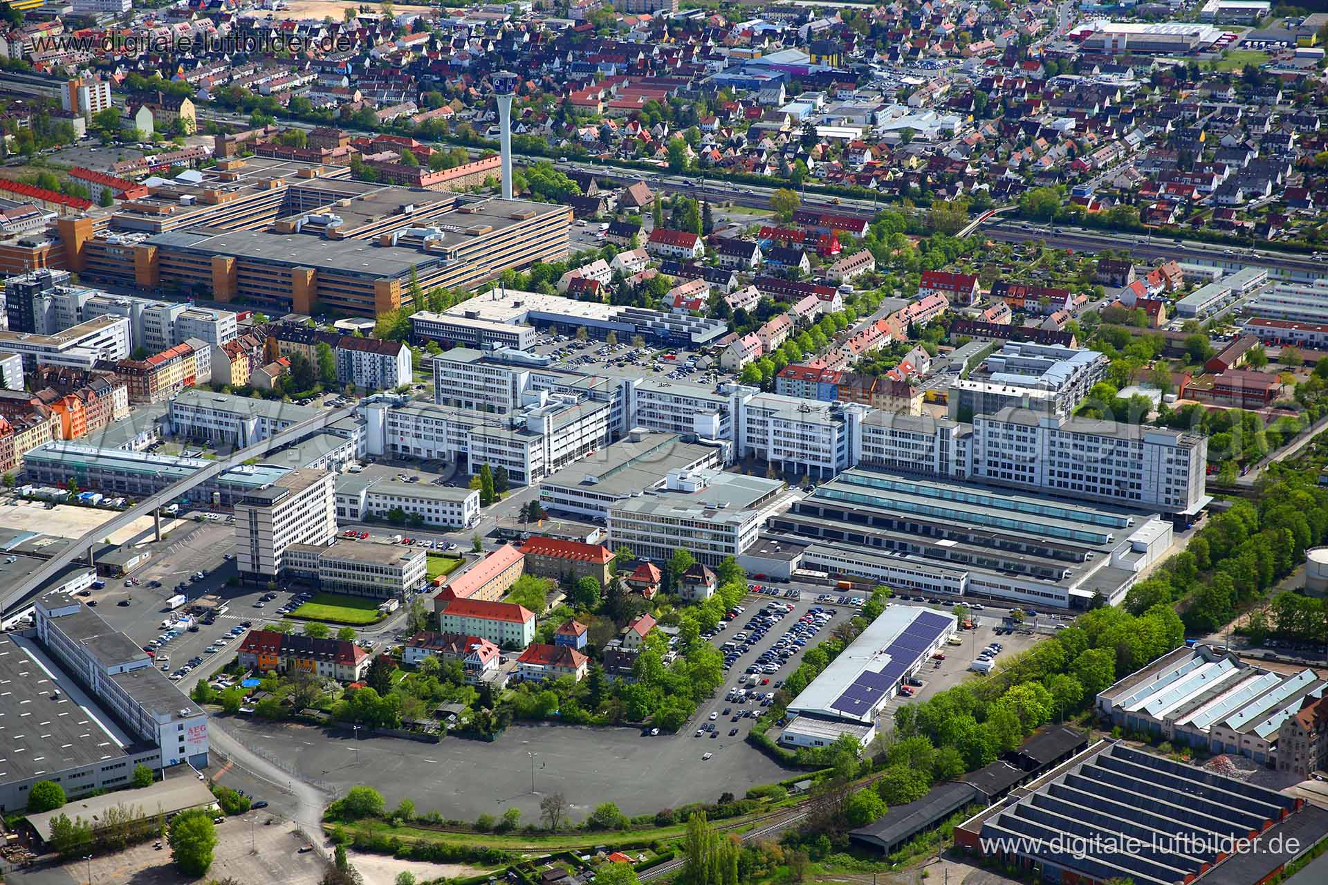 Luftaufnahme AEG Campus in Nürnberg | Mittelfranken, Bayern