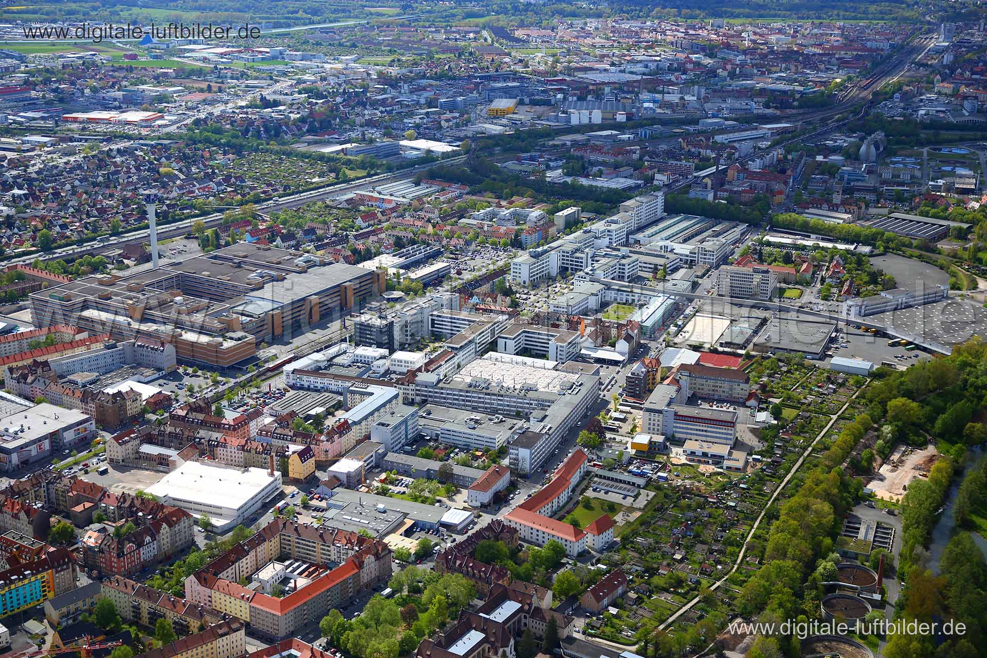 Luftaufnahme AEG Campus in Nürnberg | Mittelfranken, Bayern