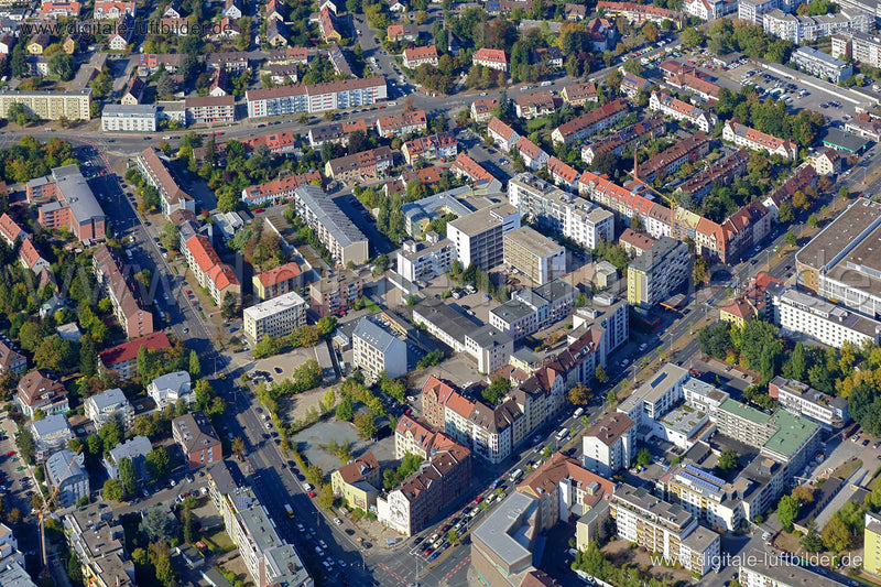 Luftaufnahme Äußere-Bayreuther-Straße in Nürnberg | Mittelfranken, Bayern