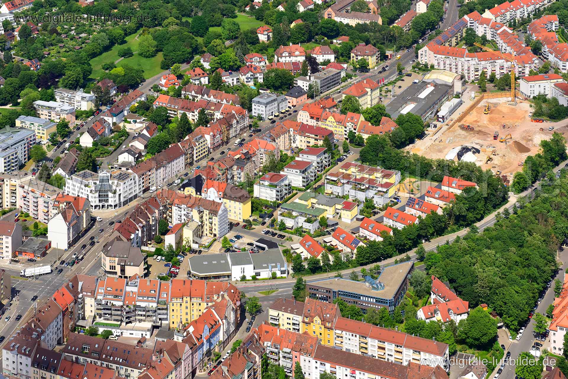 Luftaufnahme Äußere-Sulzbacher-Straße in Nürnberg | Mittelfranken, Bayern