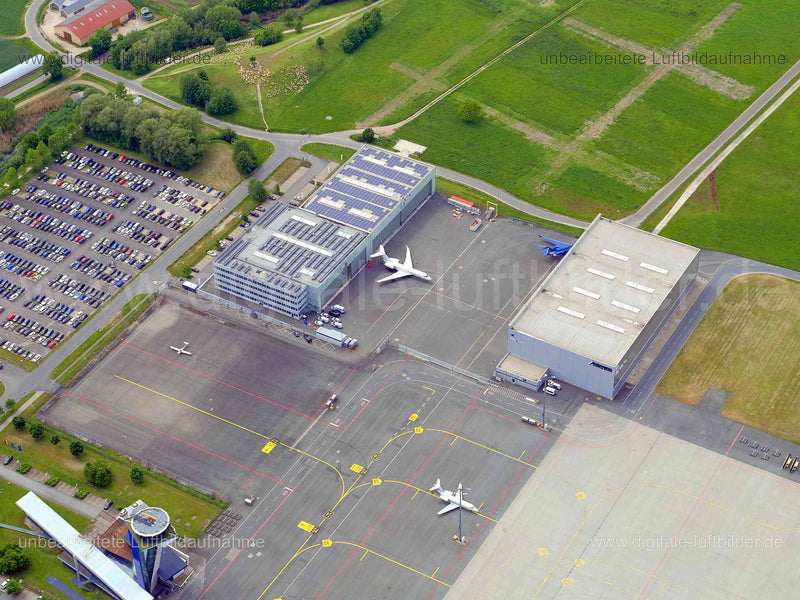 Luftaufnahme Albrecht-Dürer-Airport in Nürnberg | Mittelfranken, Bayern