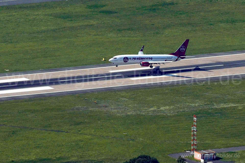 Luftaufnahme Albrecht-Dürer-Airport in Nürnberg | Mittelfranken, Bayern