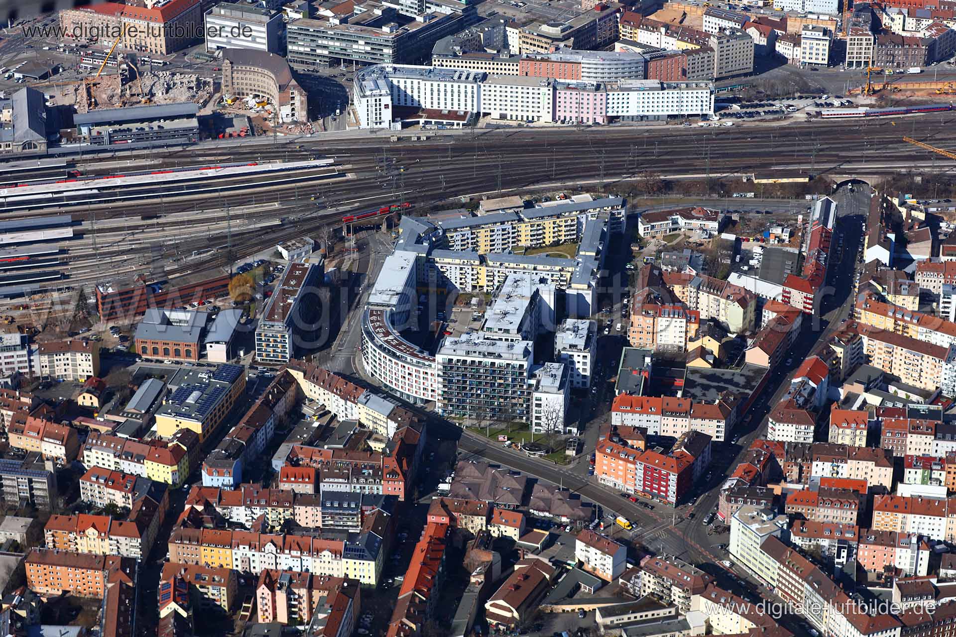 Luftaufnahme Allersberger Straße in Nürnberg | Mittelfranken, Bayern