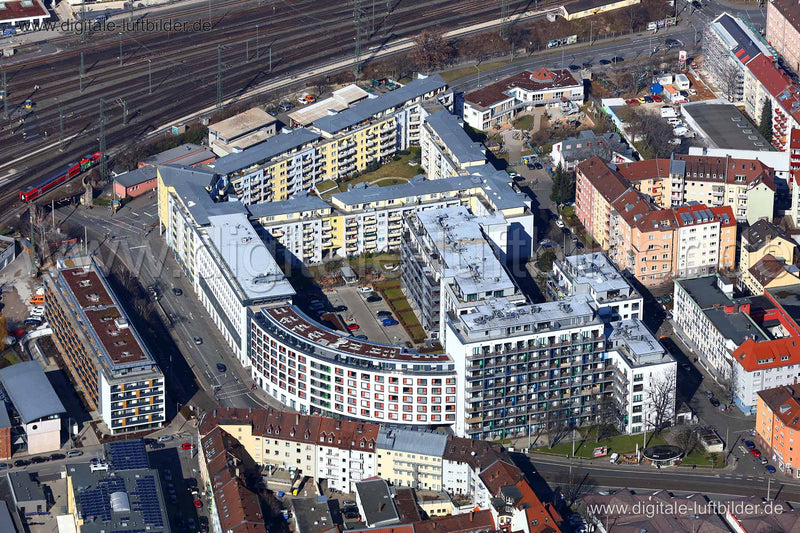 Luftaufnahme Allersberger Straße in Nürnberg | Mittelfranken, Bayern