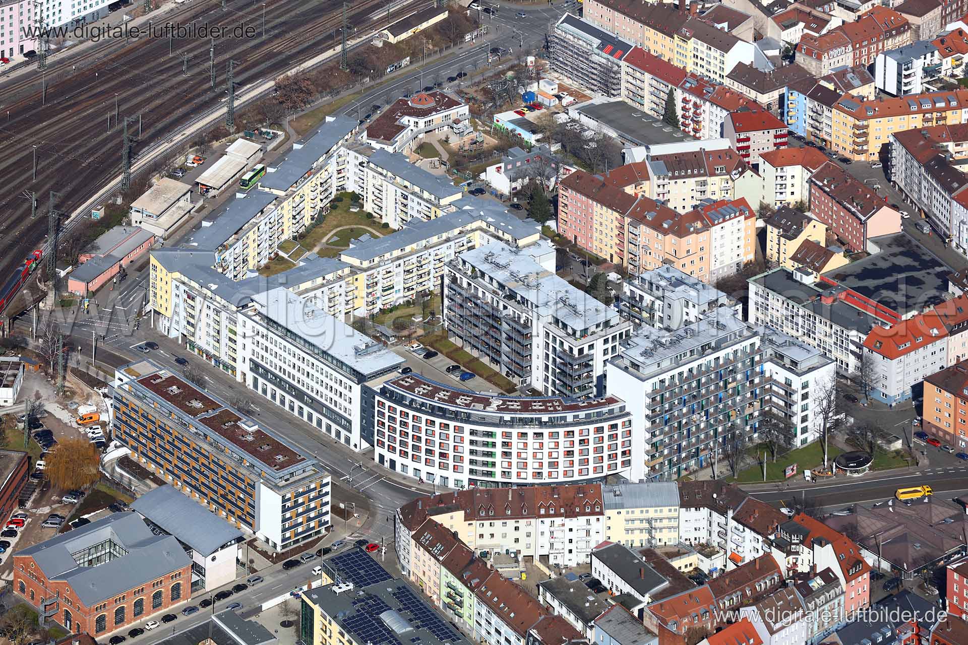 Luftaufnahme Allersberger Straße in Nürnberg | Mittelfranken, Bayern