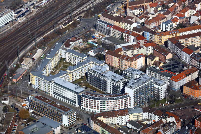 Luftaufnahme Allersberger Straße in Nürnberg | Mittelfranken, Bayern