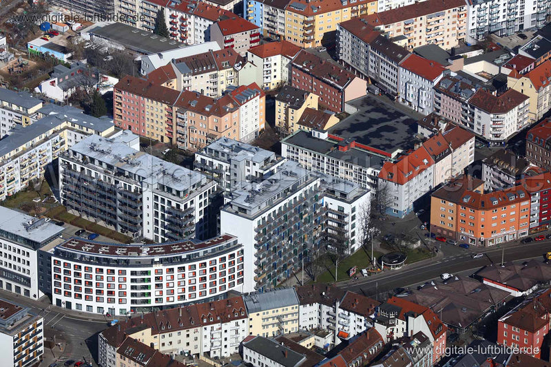 Luftaufnahme Allersberger Straße in Nürnberg | Mittelfranken, Bayern