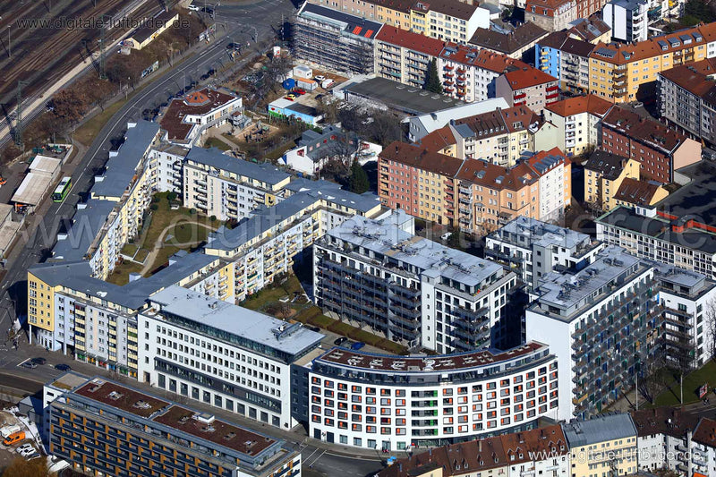 Luftaufnahme Allersberger Straße in Nürnberg | Mittelfranken, Bayern