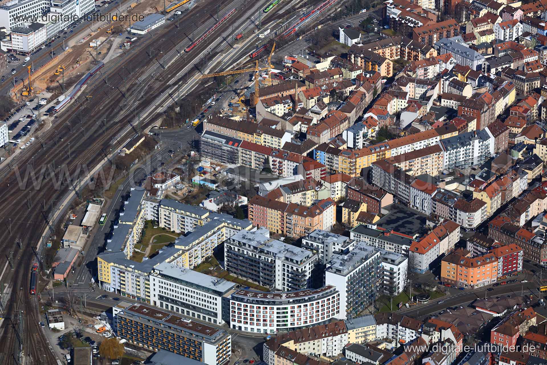 Luftaufnahme Allersberger Straße in Nürnberg | Mittelfranken, Bayern