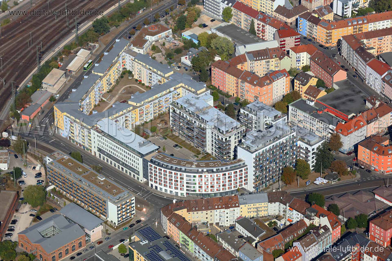 Luftaufnahme Allersberger straße in Nürnberg | Mittelfranken, Bayern
