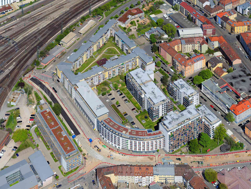 Luftaufnahme Allersberger Straße in Nürnberg | Mittelfranken, Bayern