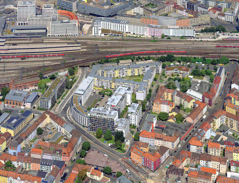 Luftaufnahme Allersberger Straße in Nürnberg | Mittelfranken, Bayern