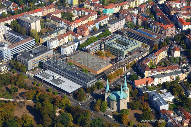 Luftaufnahme Alte Messehaus in Nürnberg | Mittelfranken, Bayern