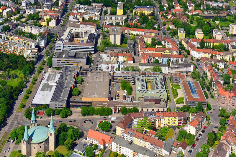 Luftaufnahme Alte Messehaus in Nürnberg | Mittelfranken, Bayern