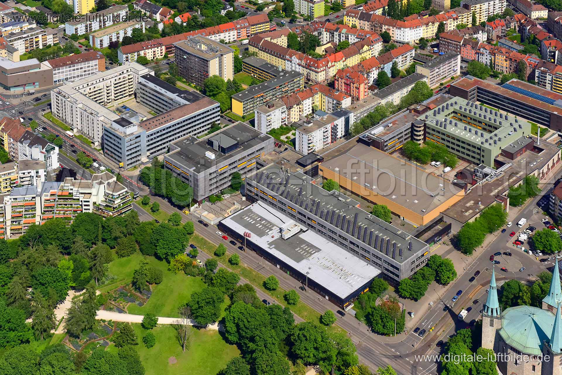 Luftaufnahme Alte Messehaus in Nürnberg | Mittelfranken, Bayern