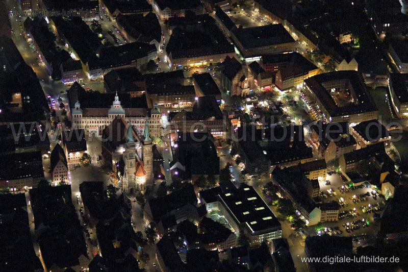 Luftaufnahme Altstadt in Nürnberg | Mittelfranken, Bayern
