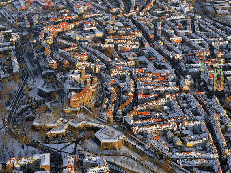 Luftaufnahme Altstadt in Nürnberg | Mittelfranken, Bayern