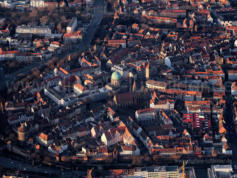 Luftaufnahme Altstadt in Nürnberg | Mittelfranken, Bayern