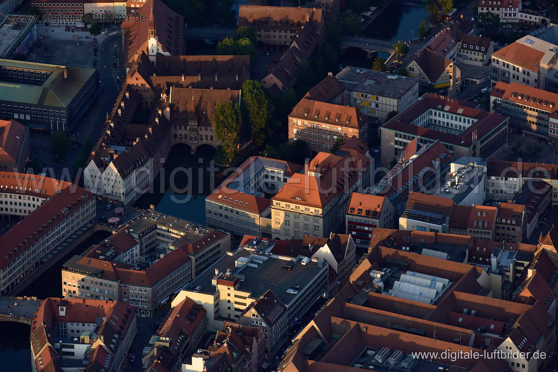 Luftaufnahme Altstadt in Nürnberg | Mittelfranken, Bayern