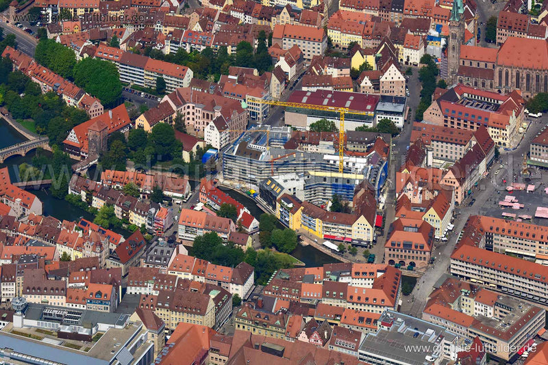 Luftaufnahme Altstadt in Nürnberg | Mittelfranken, Bayern