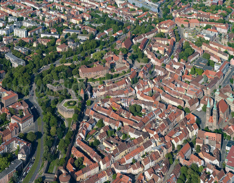 Luftaufnahme Altstadt Nord in Nürnberg | Mittelfranken, Bayern